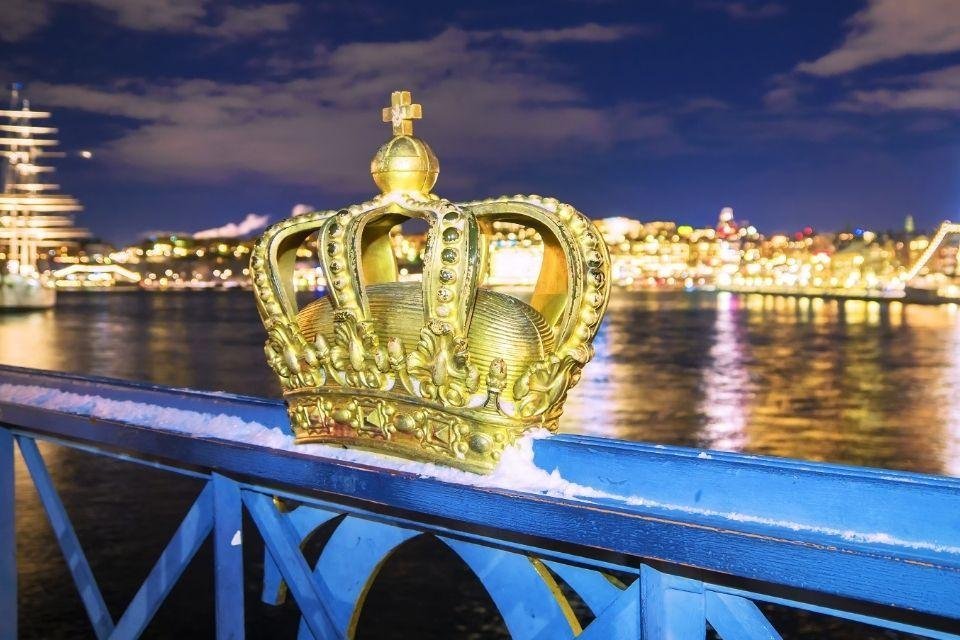 Skeppsholmsbron Stockholm Zweden kerst