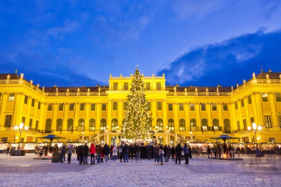 Kerst Schönbrunn Wenen Oostenrijk