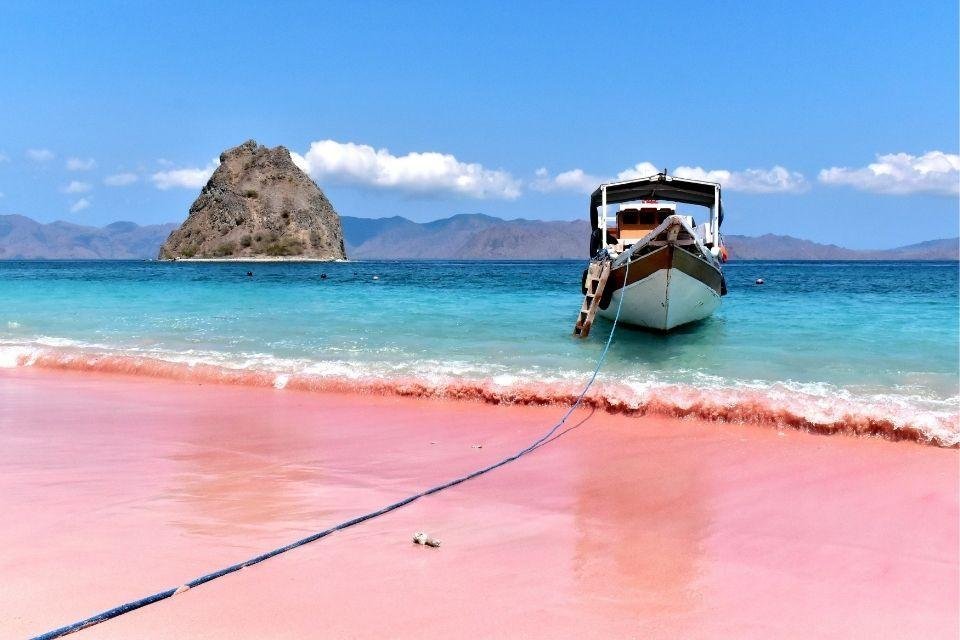 Pink Beach Flores Indonesië