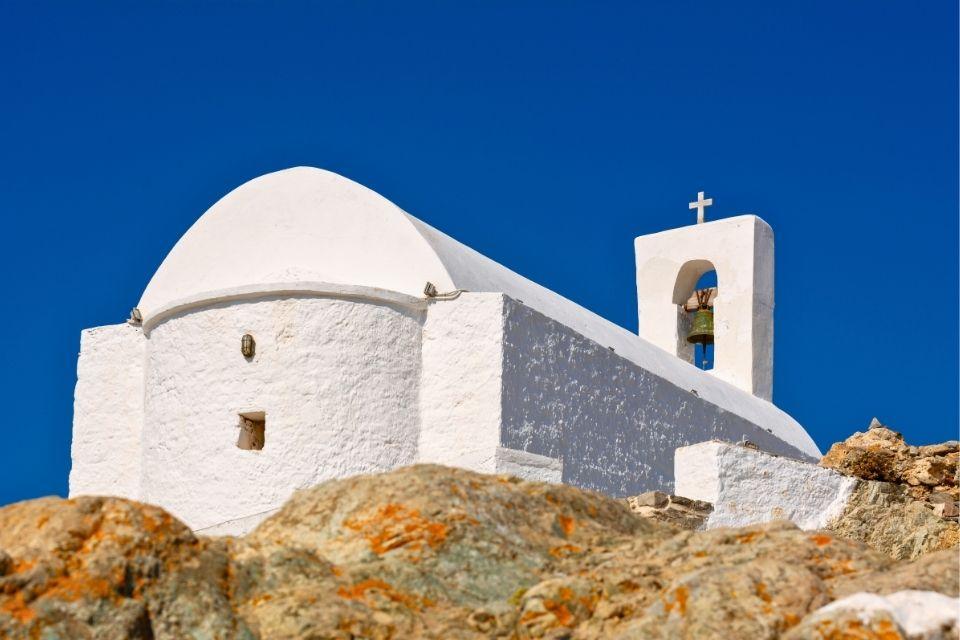Kerkje in Chora op Serifos, Griekenland