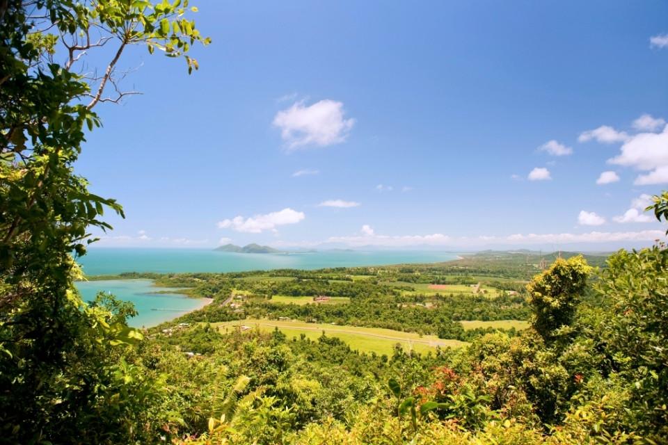 De groene omgeving rond Mission Beach, Australië