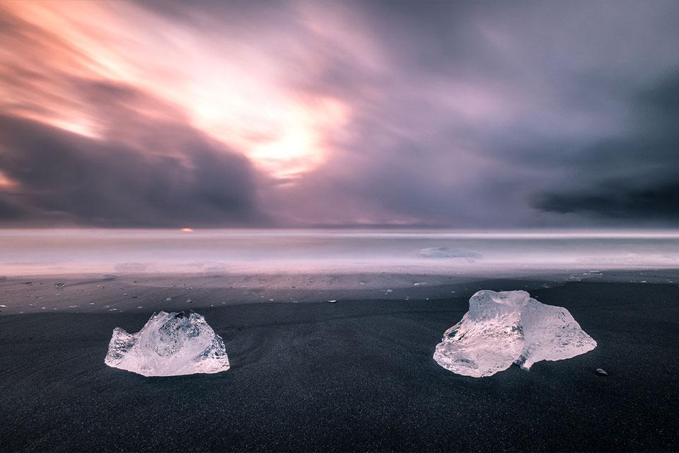 Diamond Beach IJsland winter