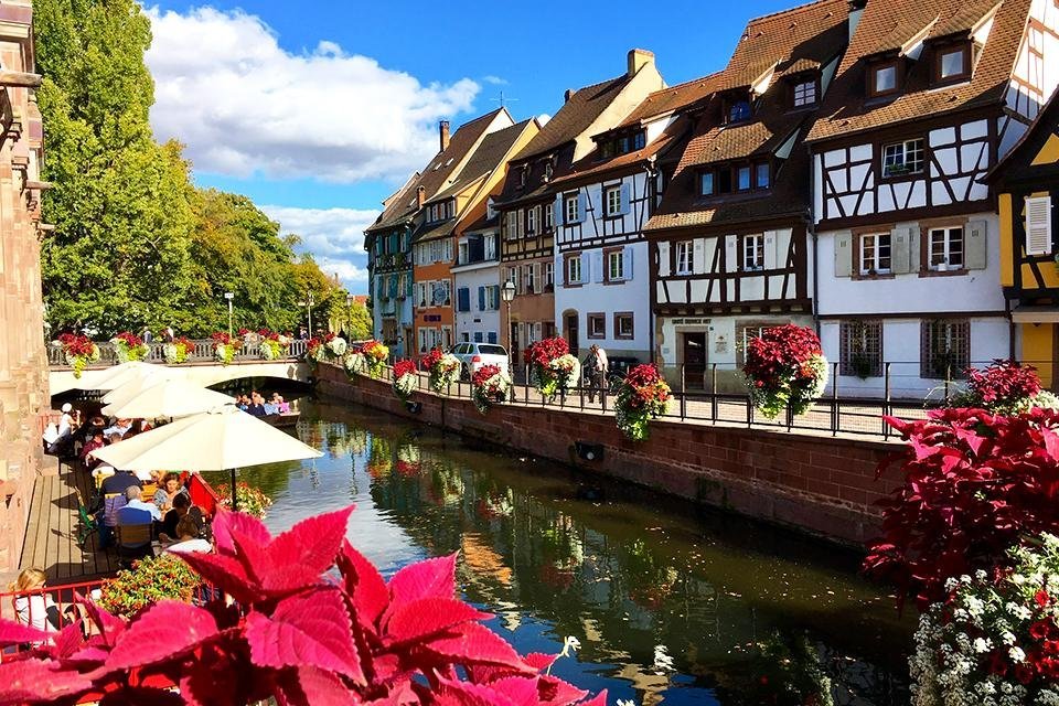 La petit Venise in Colmar, Elzas, Frankrijk