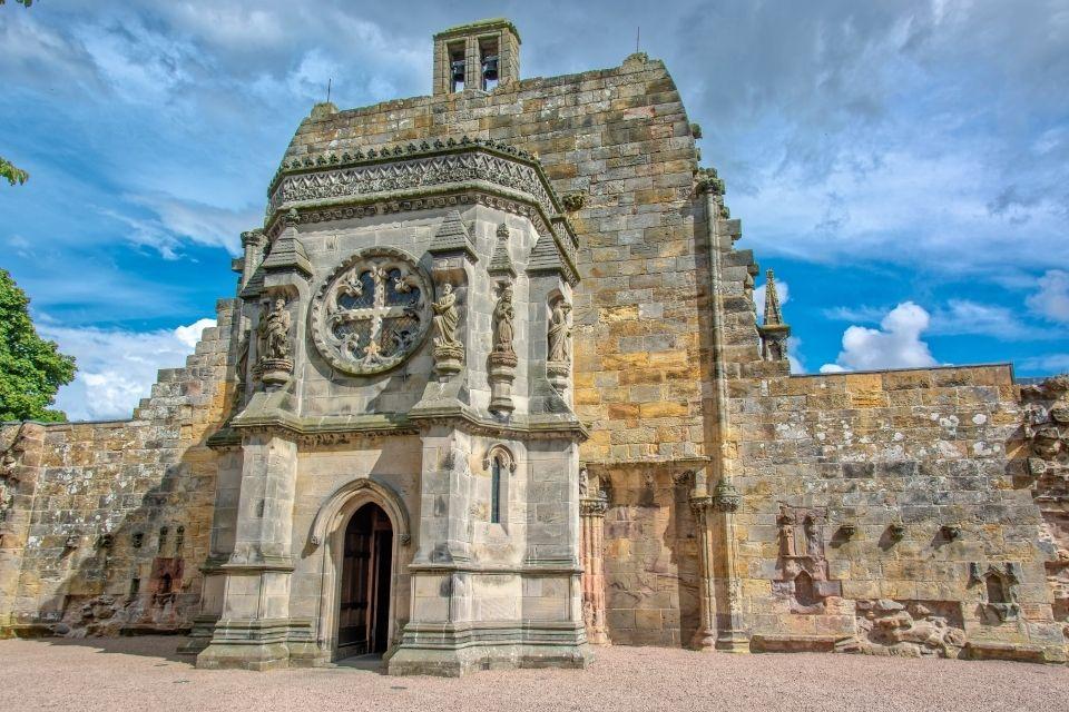 Rosslyn Chapel in Rosslin Groot-Brittannië