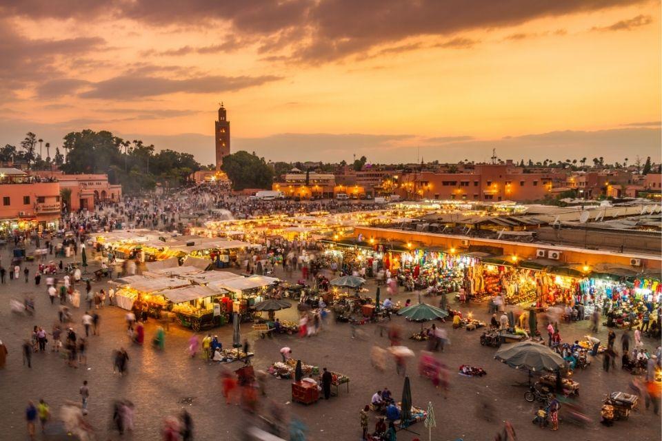 Djemaa El-Fnaplein Marrakech Marokko