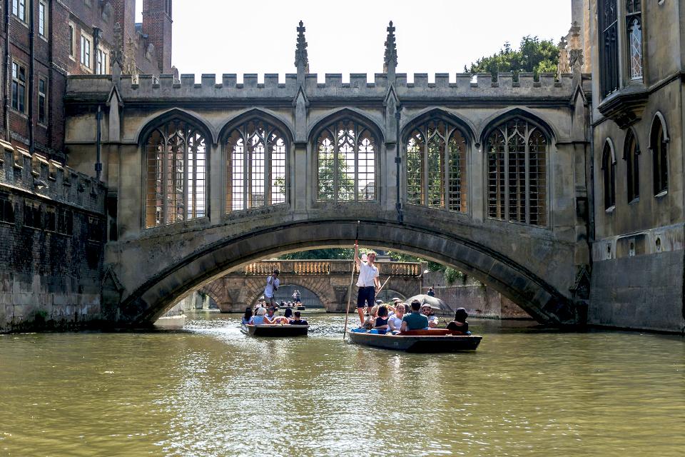 Bridge of Sighs in Cambridge, Groot-Brittannië