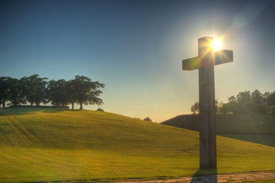 Kerkhof Skogskyrkogården in Stockholm, Zweden