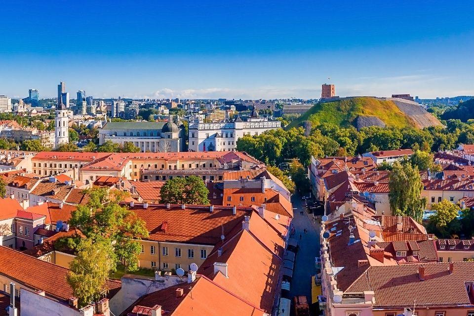 Zicht op Vilnius Litouwen
