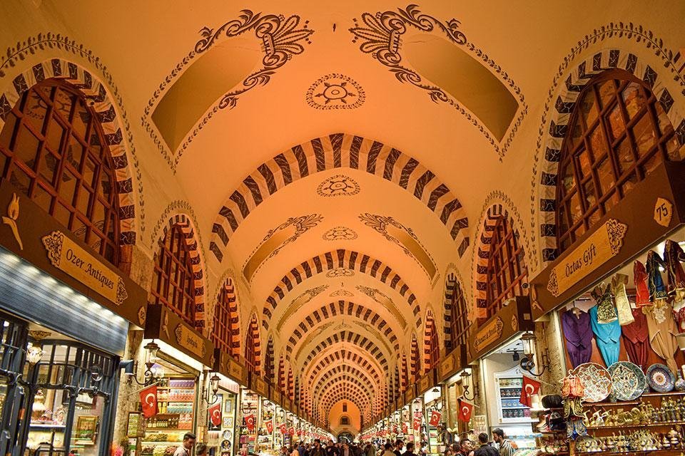 Kruidenbazaar, Istanbul, Turkije