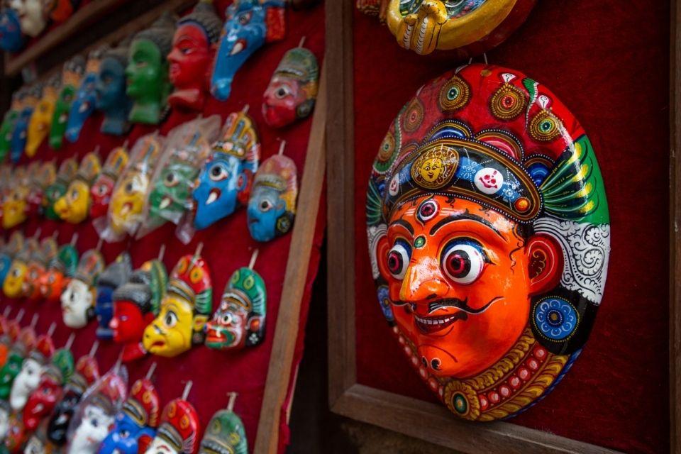Souveniers op een markt in Kathmandu, Nepal