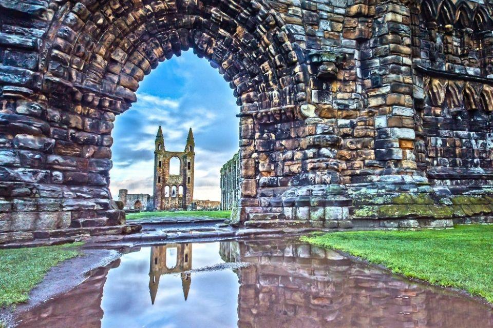 kathedraal in St Andrews Schotland Groot-Brittannië