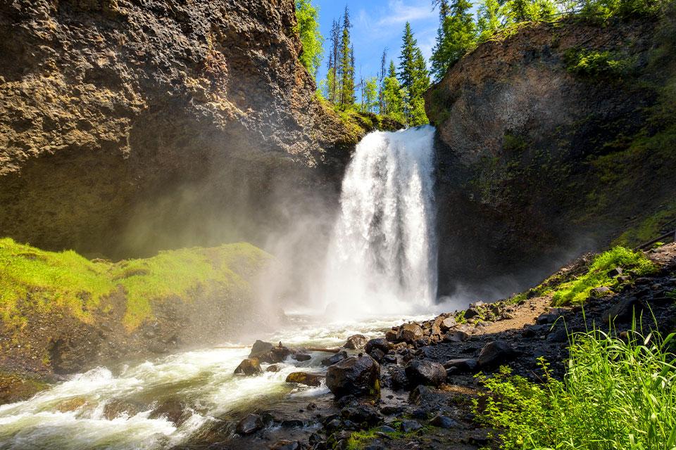 Moul Falls in Wells Gray National Park, Canada