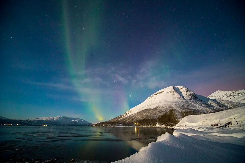 Sommarøy Aurora Borealis Noorwegen