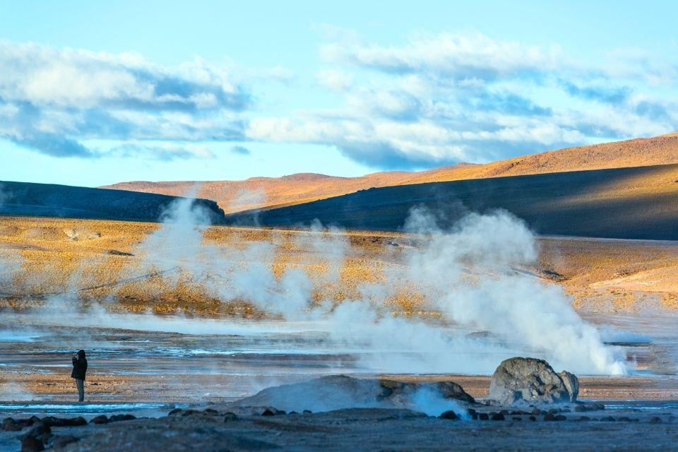 De geisers van El Tatio Atacama-woestijn Chili