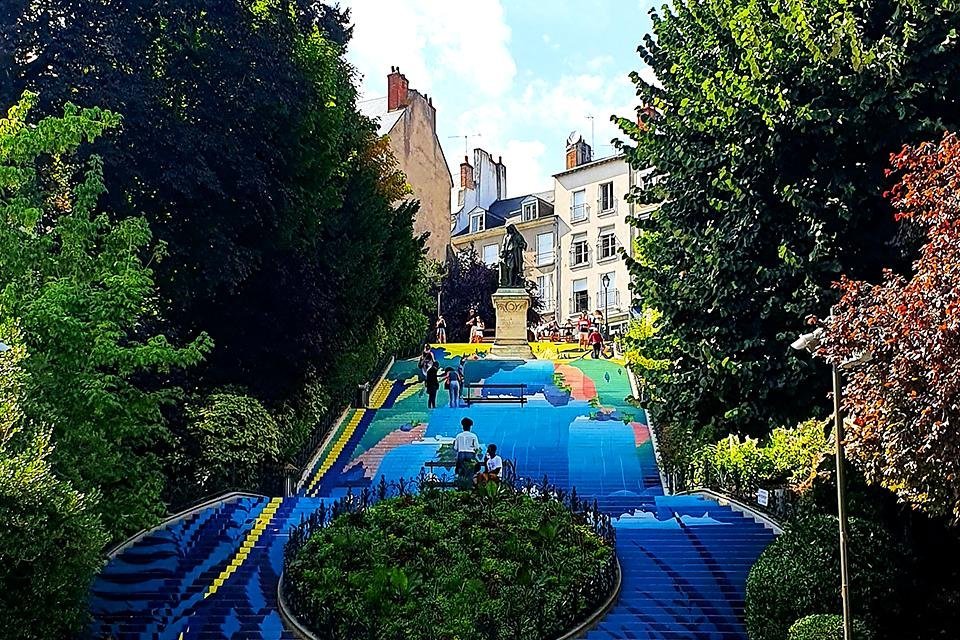 Escalier Denis-Papin, Blois, Loire, Frankrijk