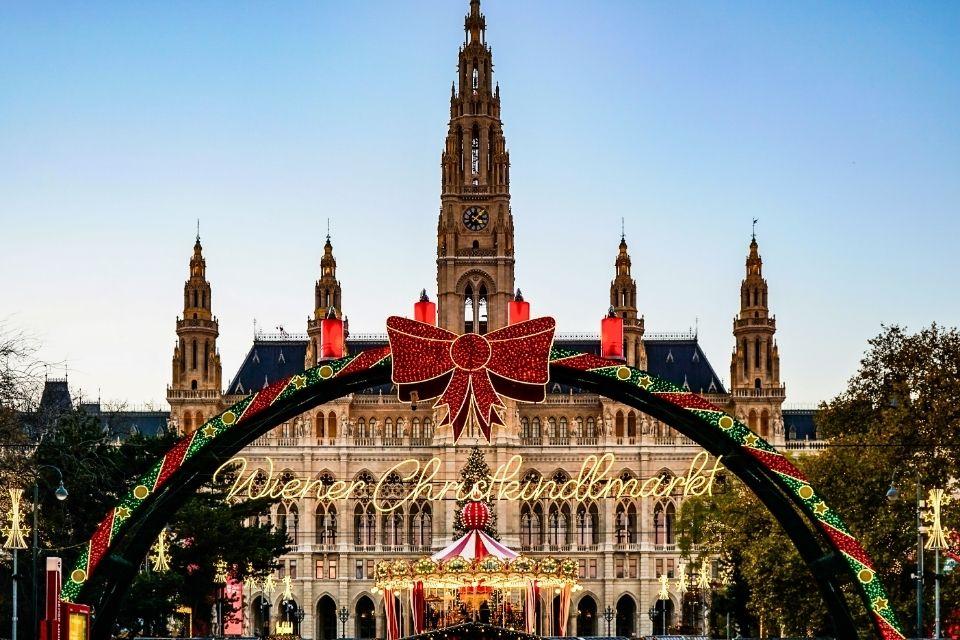 Kerstmarkt Rathaus Wenen Oostenrijk