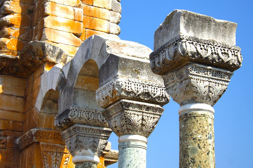 Detail van de opgraving van Philippi, Griekenland