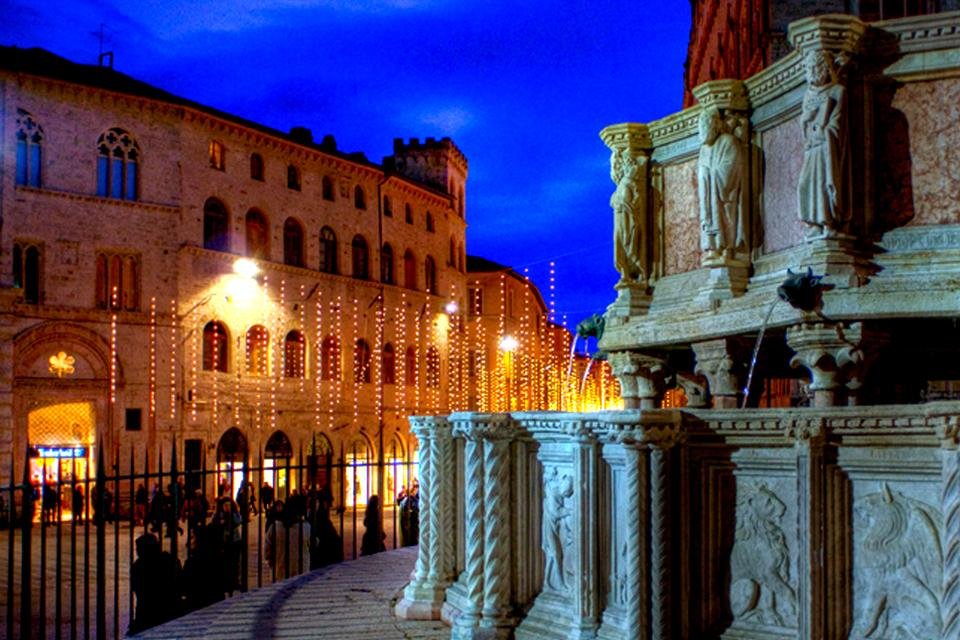 Kerst in Perugia, Umbrië, Italië