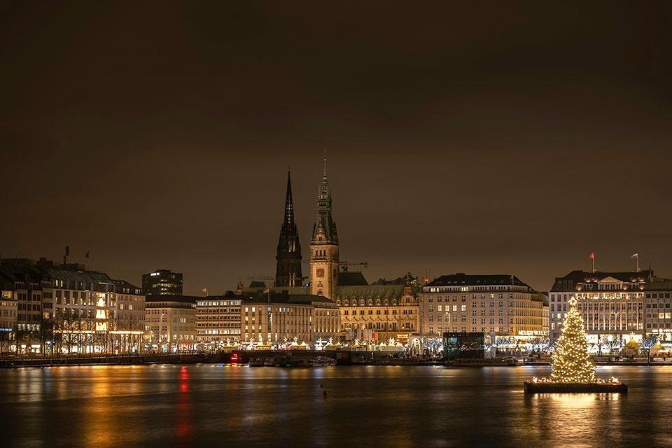 Binnenalster, Hamburg, Duitsland