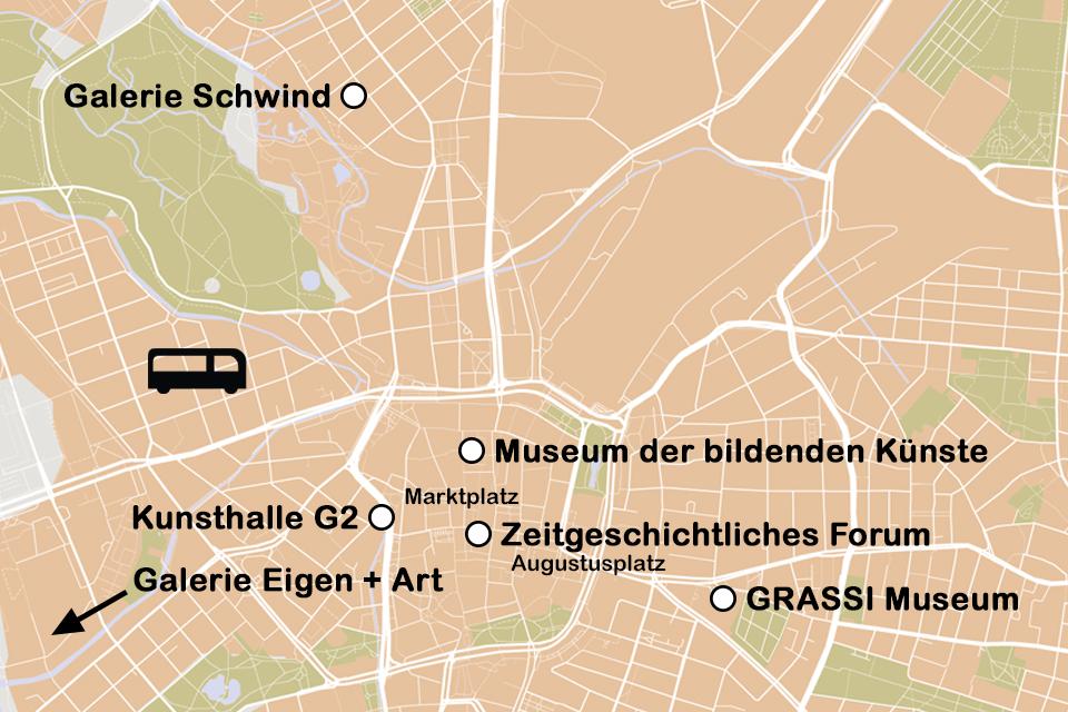 Plattegrond Leipzig