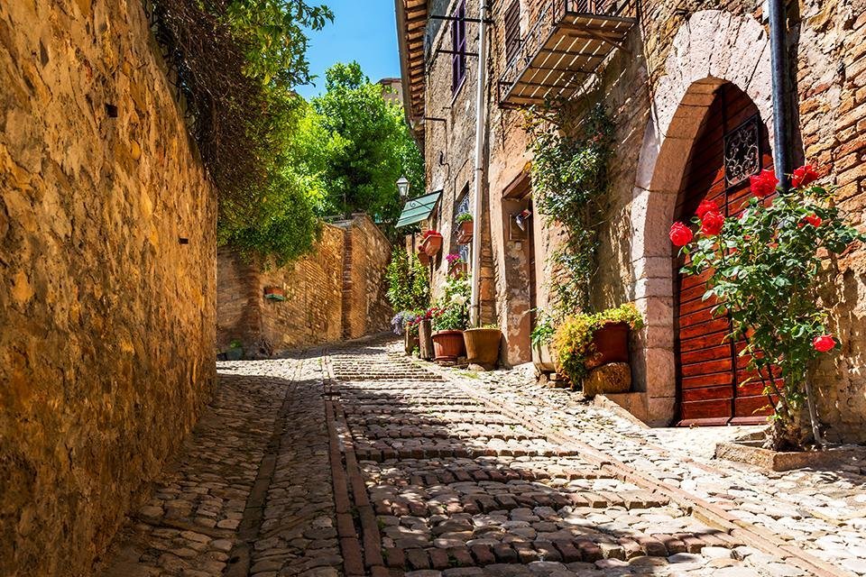 Montefalco, Umbrië, Italië