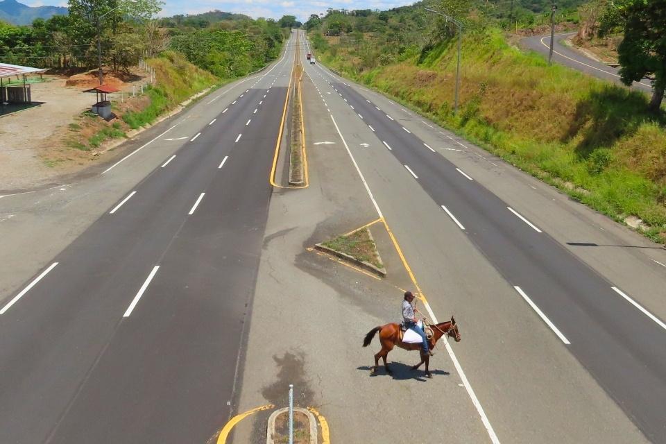 Cowboy op de Pan-American Highway, Panama | Foto: reisexpert Tom