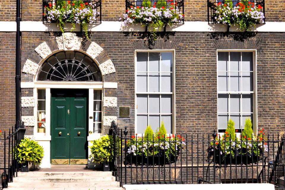 Huis in Bloomsbury, Londen, Groot-Brittannië