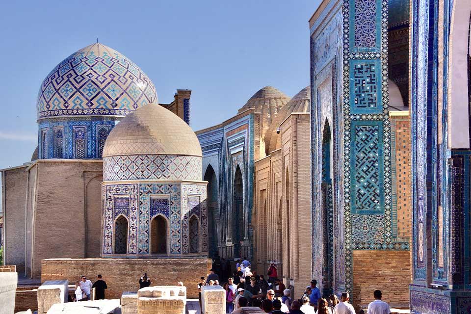 Shah-i-Zinda in Samarkand, Oezbekistan | Foto: Peter van de Wiel