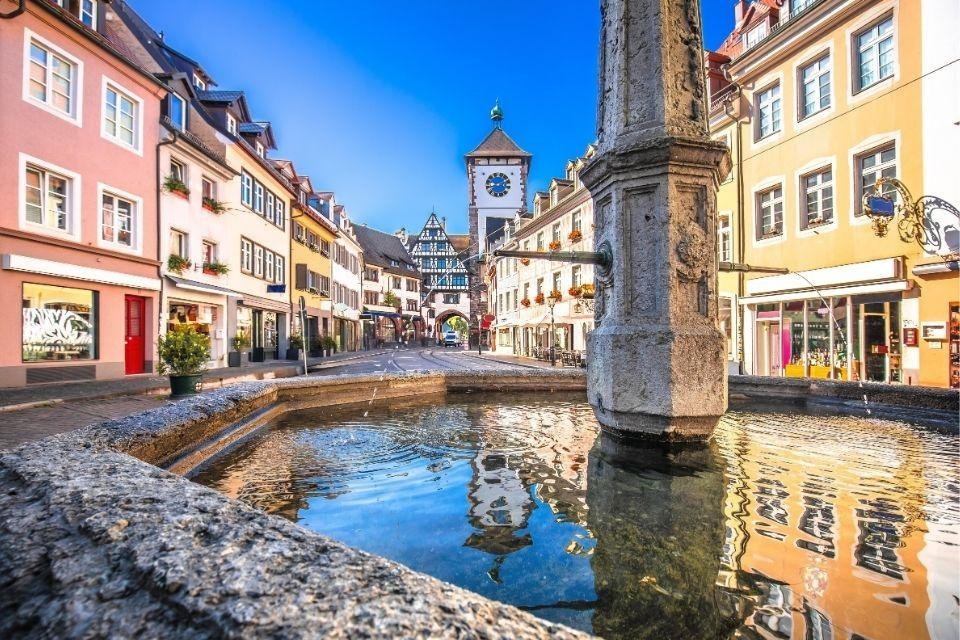Altstadt van Freiburg am Breisgau Duitsland