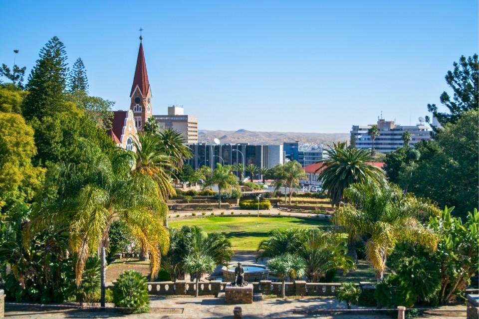 Parliament Park in Windhoek, Namibië