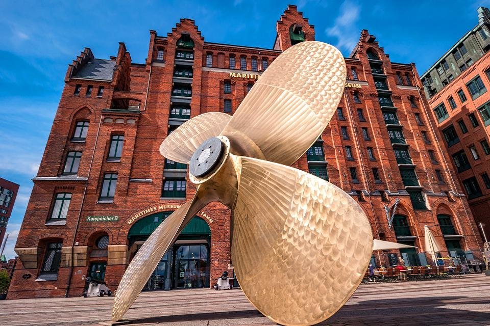 Maritimes Museum in HafenCity, Hamburg, Duitsland