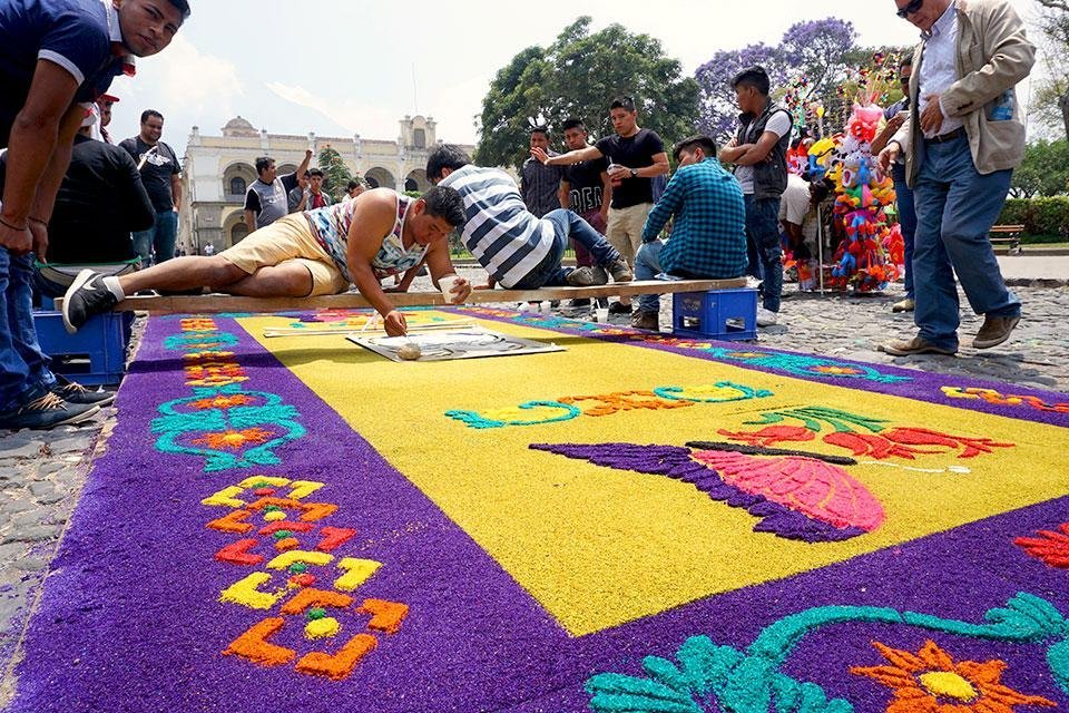 Alfombras in Antigua, Guatemala