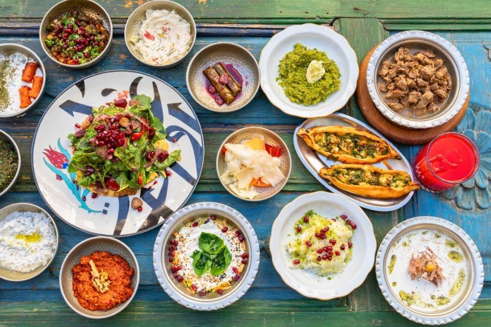 Een traditionele Turkse maaltijd Turkije