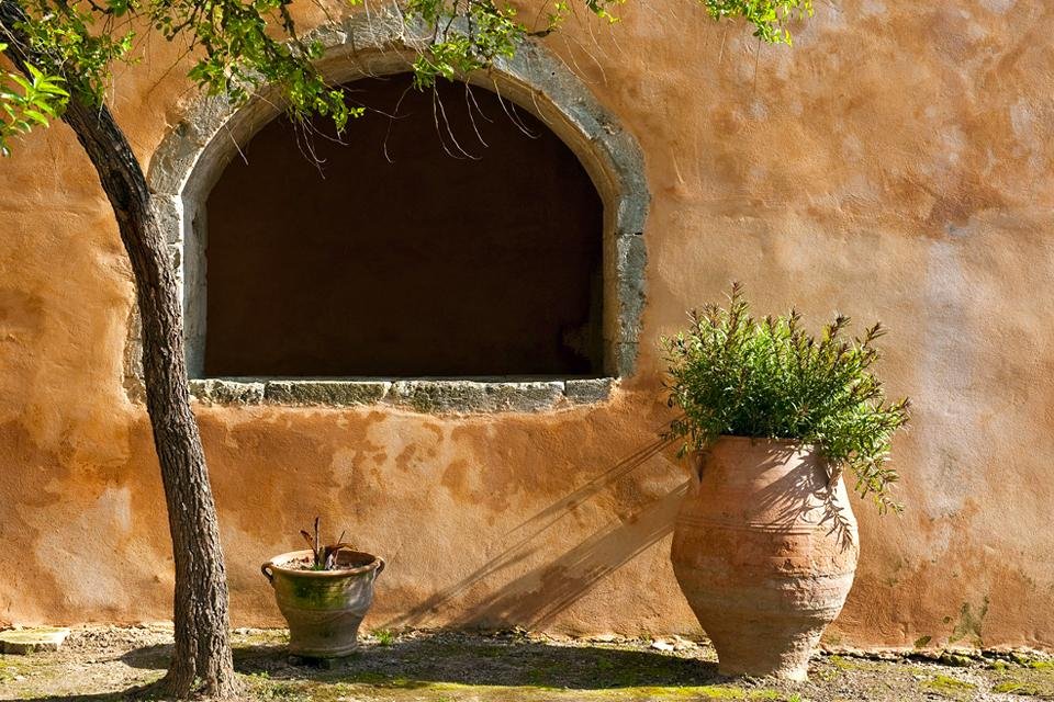 Straatbeeld in Rethymnon, Kreta, Griekenland