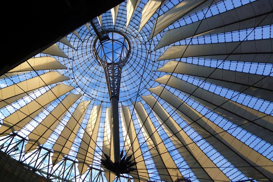 Sony Center in Berlijn, Duitsland