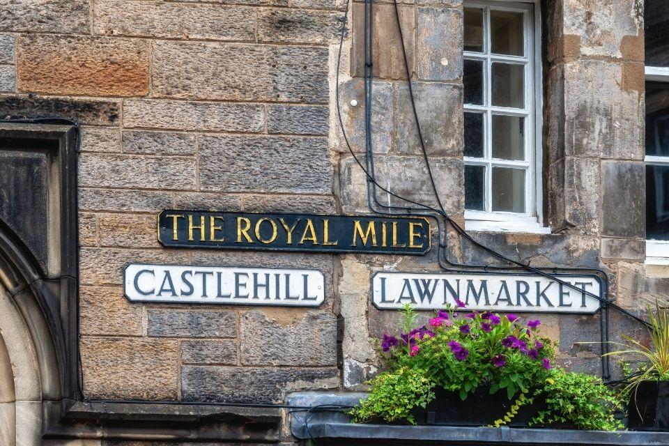 Royal Mile in Edinburgh, Schotland