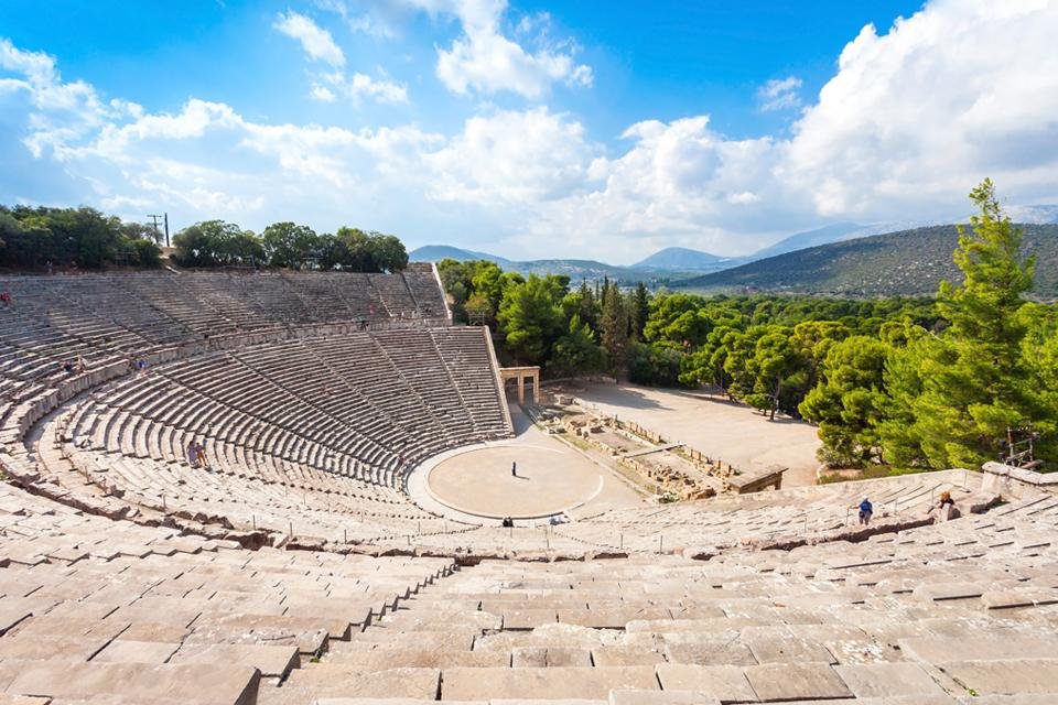 Theater in Epidauros, Griekenland