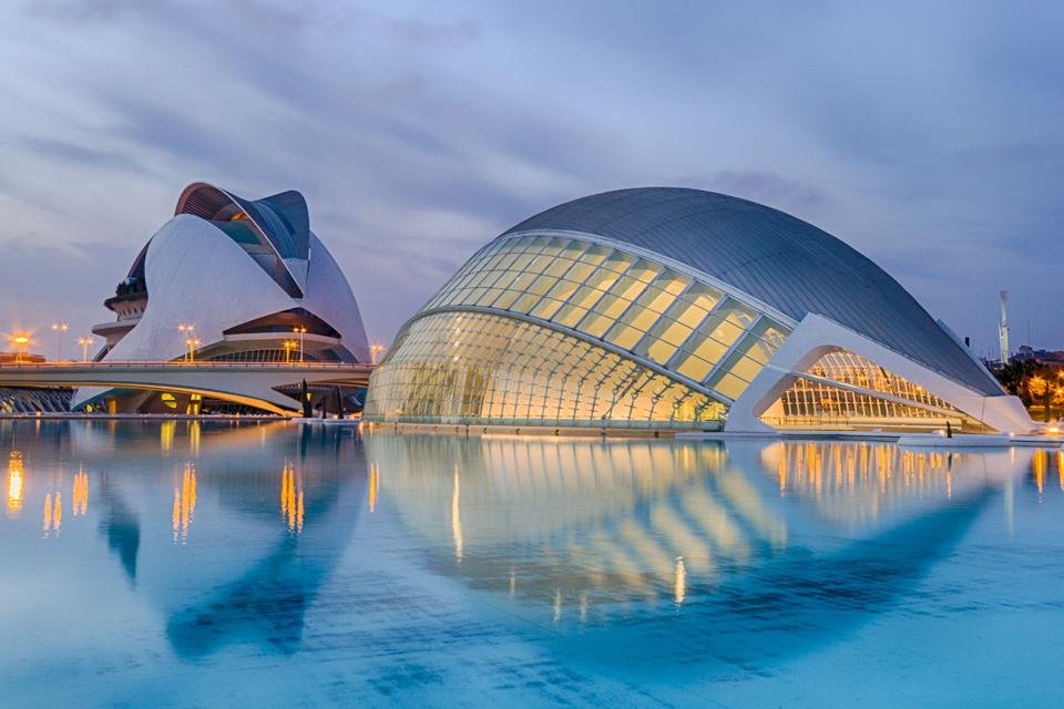 De Stad van de Kunst en de Wetenschap in Valencia, Spanje