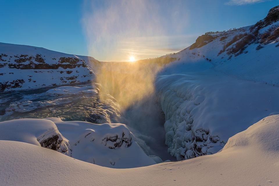 Gullfoss IJsland winter