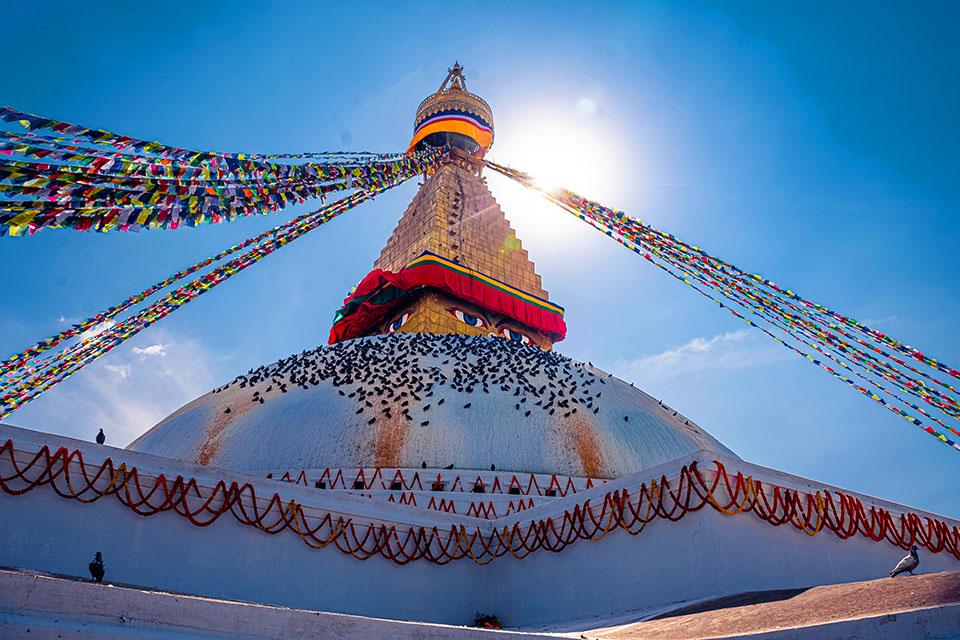 Boudhanath-stoepa Kathmandu Nepal