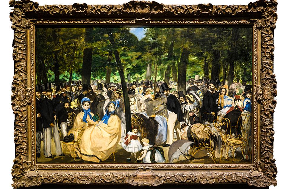 La Musique aux Tuileries, Edouard Manet