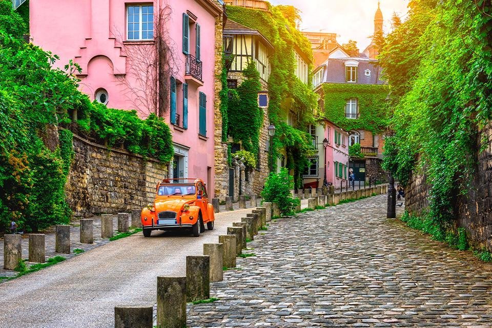 Montmartre in Parijs, Frankrijk