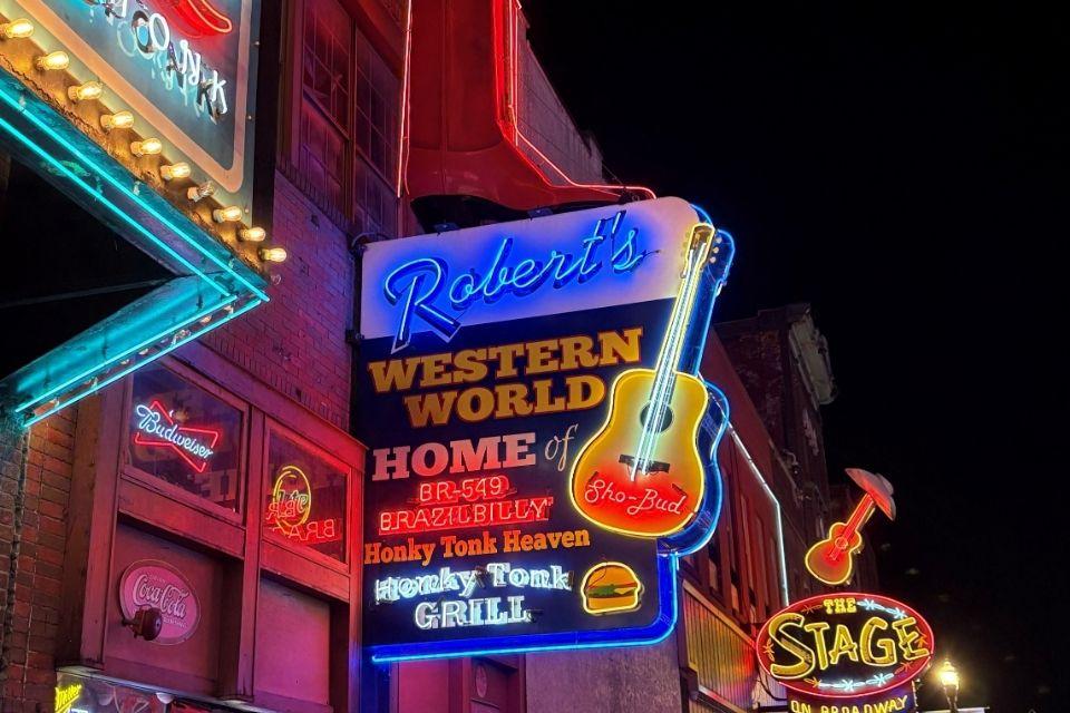 Neon Lights in downtown Nashville