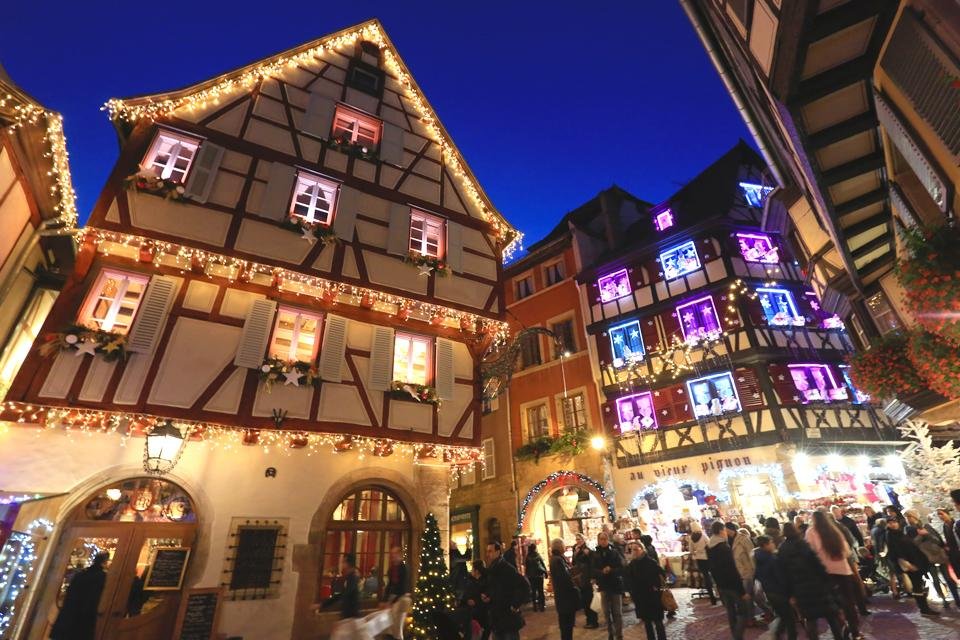Colmar, Frankrijk, met kerst