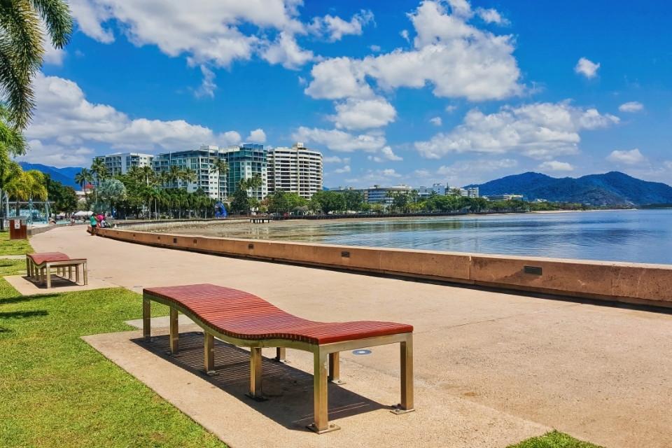 De Esplanade in Cairns, Australië