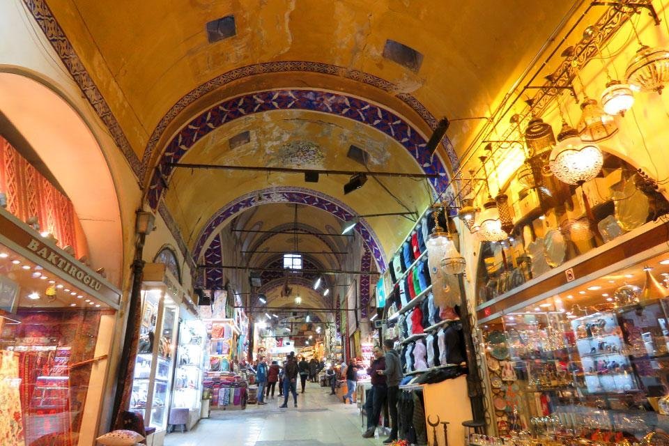 Grote Bazaar in Istanbul, Turkije