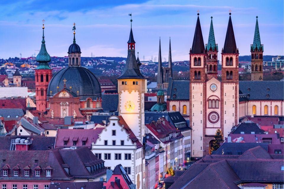 Skyline Würzburg Duitsland