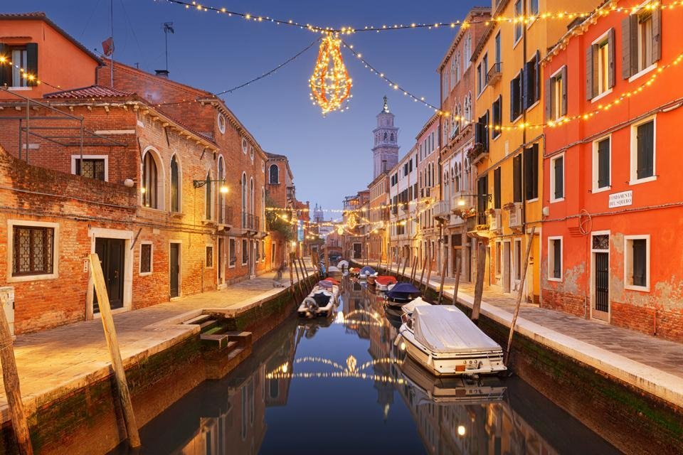Kerst in Venetië, Italië