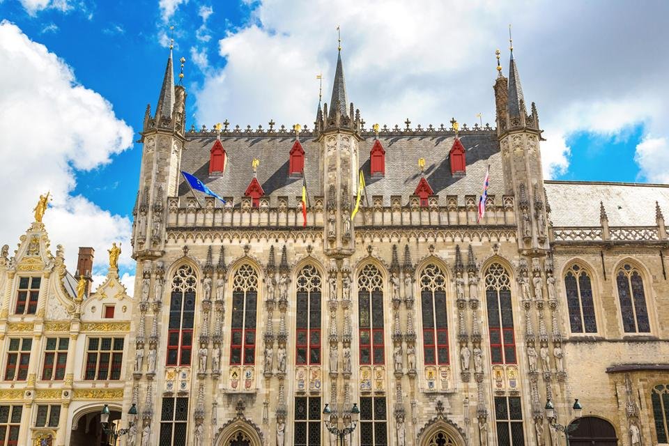 Het stadhuis in Brugge, België