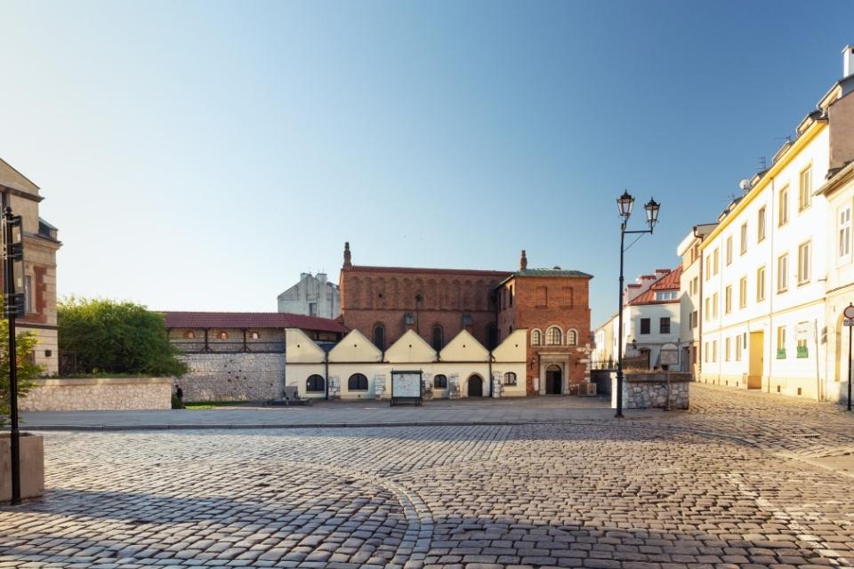 De Oude Synagoge in Kazimierz, Krakau, Polen